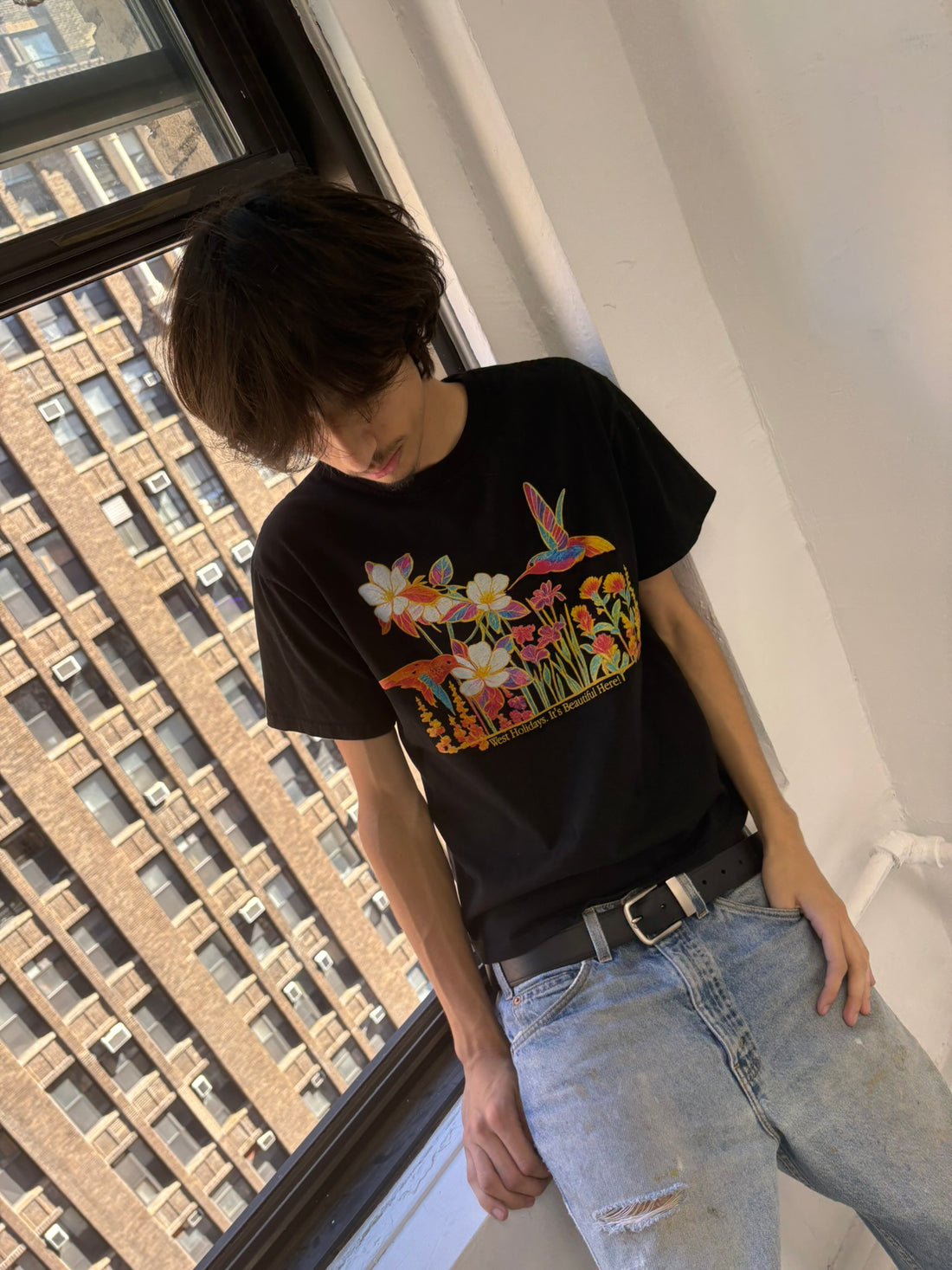 "FLOWERS" TEE