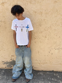 "CROSS" TEE (WHITE)