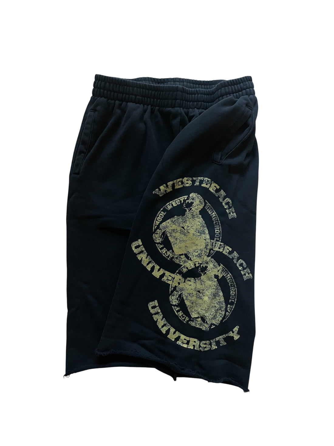 "UNIVERSITY" SHORTS (BLACK)