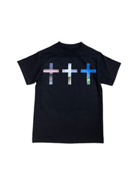 "CROSS" TEE (BLACK)