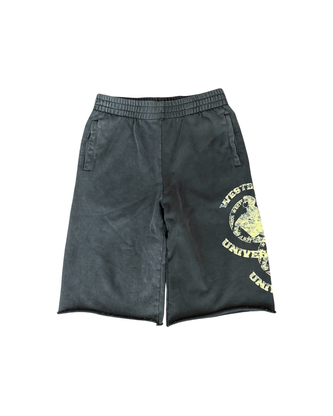 "UNIVERSITY" SHORTS (BLACK)